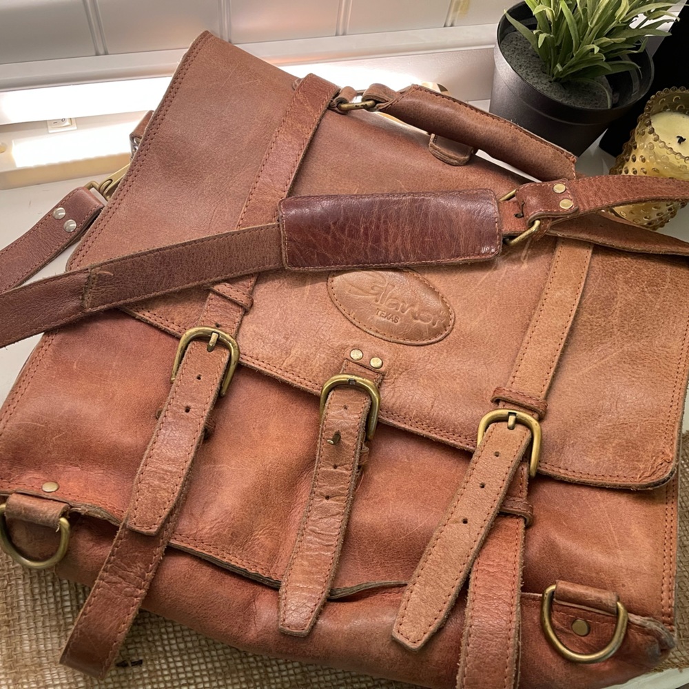 GLANOR Handmade Leather messenger bag